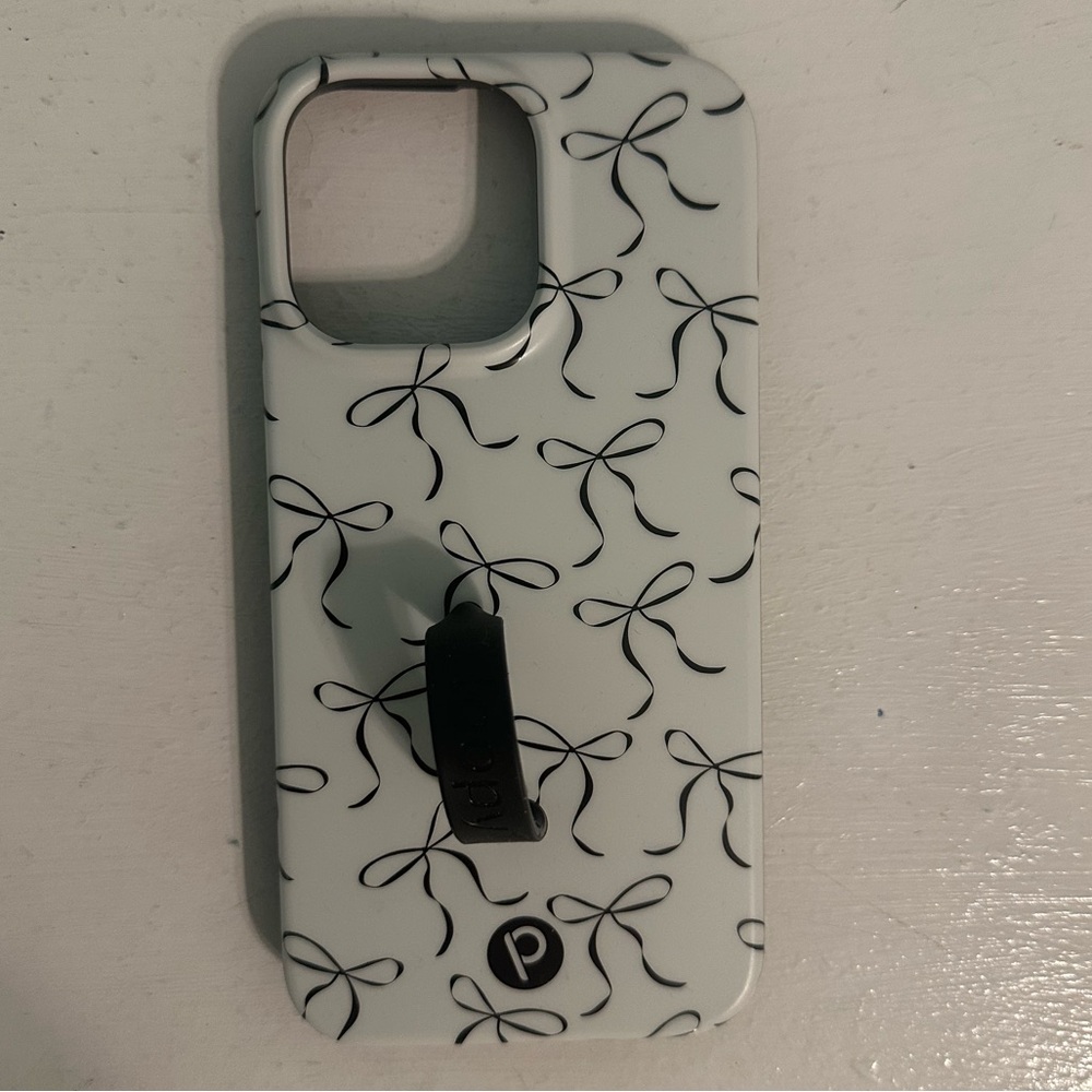 Loopy Black and White Bow case for iPhone 14 Pro Max